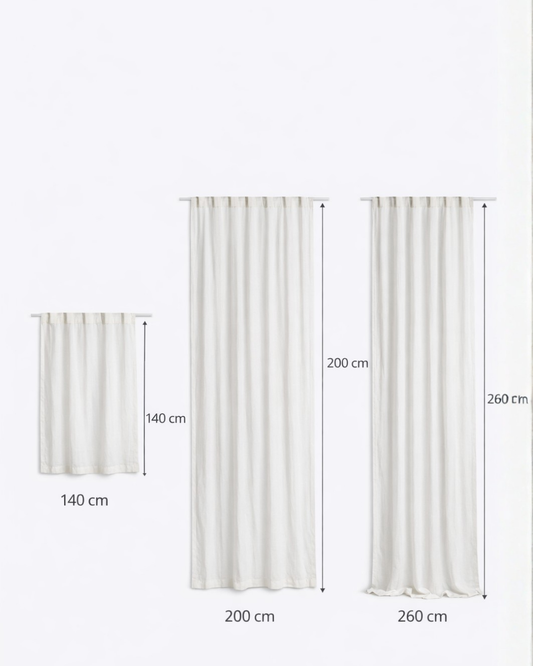 Medidas de cortinas nórdicas