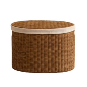 Cesta de fibras naturales