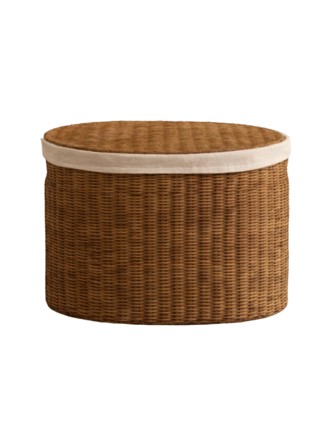 Cesta de fibras naturales