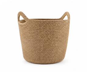 Cesta de mimbre al estilo nórdico